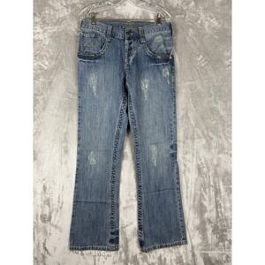 Guess Jeans Womens‎ Bootcut Denim Pants Size 30 Distressed Wash Medium